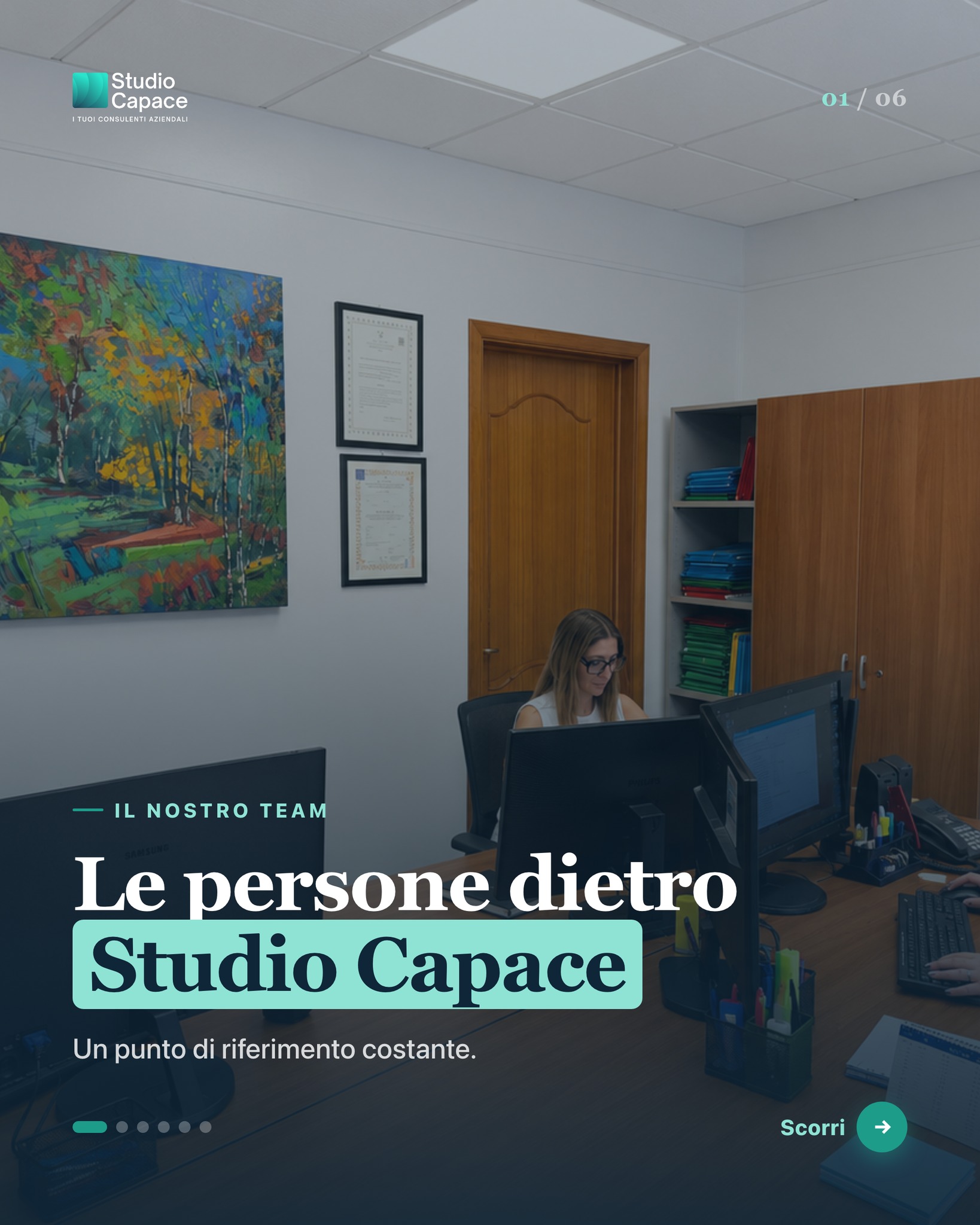 Il nostro team — post Instagram Studio Capace