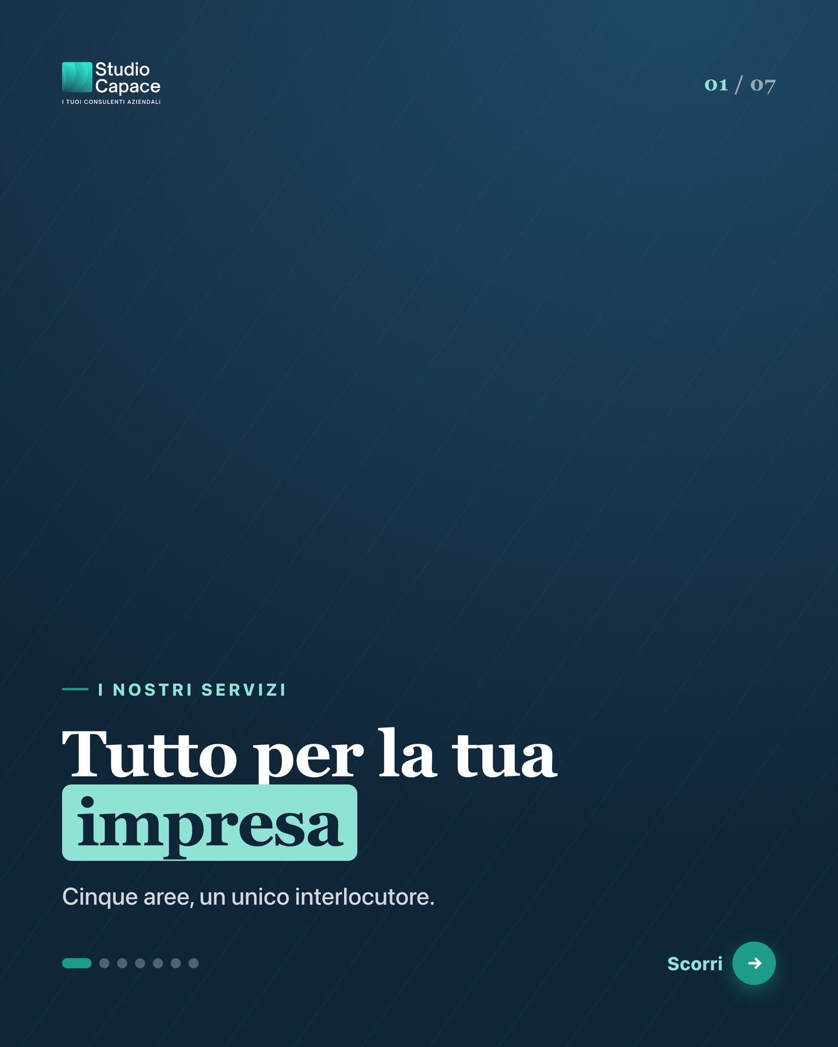 I nostri servizi — post Instagram Studio Capace